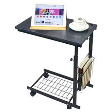 邊几, 金屬木質, 黑色, 57*30*48 cm, DIY商品