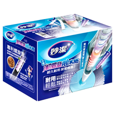 妙潔 手壓彈力螺旋甩水拖 水藍色, 1組