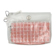 KOKUYO 國譽 Piiip 迷你透明收納包, 粉棕色, 1個