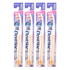 日本 Create Dentfine 山形齒狀牙刷 中毛 顏色隨機, 4支, 1組