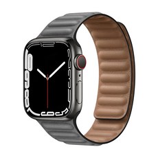 OMG Apple Watch 10 雙色矽膠磁吸錶帶 42mm, 黑色, 1個