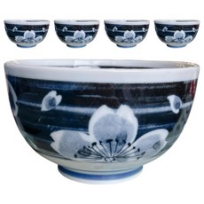 Ciao Li 僑俐餐瓷 日本製禮盒碗組 四季櫻, 藍色, 1組, 瓷碗