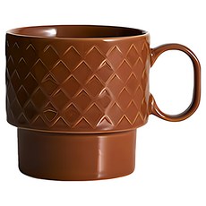 sagaform Coffee More 茶杯 400ml 瑞典設計, 陶磚紅, 1個