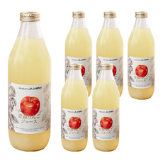 JA 相馬村 青森蘋果汁 果汁含有率99.9%, 1L, 6瓶