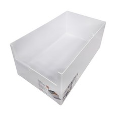 like-it 抽屜收納筐長款, 白色, 1個