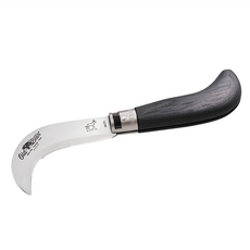 Old Bear Antonini Knives Pruning 大黑積層木柄折刀 義大利製 HRC 56/58氮鋼刀, 刀刃長100mm 收合後長度120mm 展開後長度220mm, OB974721MNK, 1支