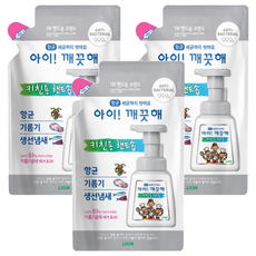 LION 獅王 趣淨 Ai! Kekute 趣淨廚房專用洗手慕斯補充包, 羅勒香, 200ml, 3包