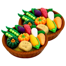 Iwako 造型橡皮擦 野菜籃 Set, 日本製造, 2組