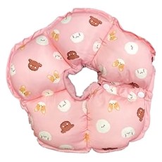 Mon bebe 夢貝貝 太陽花舒適防水頭套, 防水布+PP棉填充, XS, 動物粉, 1個