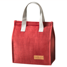 mimigo 牛津布保溫保冷包 重量:135g, 22.5 x 13 x 25.5cm, 酒紅色, 2個