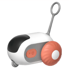 skylife 寵物 引力跑跑車 智能互動 尺寸74*67*44mm ABS/矽膠材質, 橘色, 1個