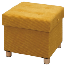 IRIS OHYAMA 愛麗思歐雅瑪 折疊收納木腳椅凳 ASST-38, 芥末黃, 1個