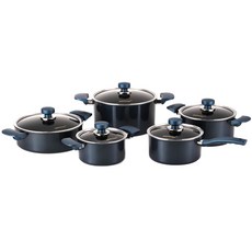 HAPPYCALL 經典鑽石鍋組 5件, 16cm雙柄 + 18cm單柄 + 20cm雙柄 + 24cm砂鍋 + 24cm燉鍋, 混合顏色, 1組