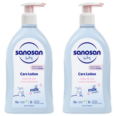 sanosan 珊諾 baby Care Lotion 極潤乳液, 含牛奶蛋白, 2瓶
