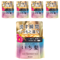 Kracie 葵緹亞 ICHIKAMI 奢華集中修護髮膜, 女髮系列櫻花花香, 修補受損髮絲、賦予髮絲光澤, 200g, 5罐