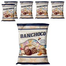 tayas BANCHOCO綜合口味可可製品牛奶巧克力 400g 多種風味一次滿足, 6包