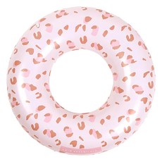 Swim Essentials 荷蘭幼兒游泳圈55cm 復古粉小花豹, 1個