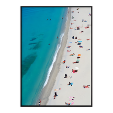 每到夏天就要去海邊 海灘風景牆面裝飾畫, 黑色