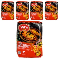 Vit's 唯一麵 南洋風味咖哩速食麵 (78g x 5包) - 道地南洋風味，快速料理，無添加防腐劑