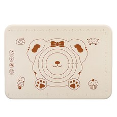 矽膠烘焙揉麵墊 加厚5mm, 60 x 40cm, 1個