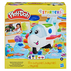 Hasbro 孩之寶 Play-Doh 培樂多 啟發系列 飛機遊戲黏土套組，4罐黏土, 1組, 170g