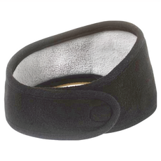 wildfun 野放 石墨烯圍脖 親膚保暖 刷絨布料, 47cm(適用32~38cm), 黑色