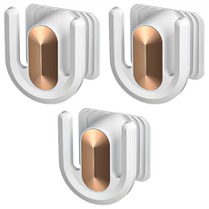 拖鞋收納架 高質感精緻大款 8cm x 7cm x 4.7cm PET材質, 皎潔白, 3個