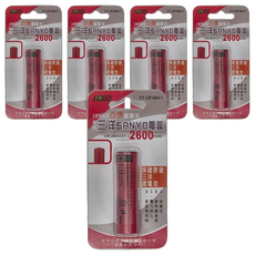 TWHAMMER 焊馬 二次鋰單電池 CY-LR1694-1, 3.7V 2600mAh, 5個, 1入