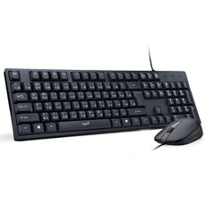 E-books Z12 有線鍵盤滑鼠組, 1000 DPI 高解析度光學追蹤技術, 500萬次按壓壽命, USB隨插即用, 鍵盤13-EKS351 滑鼠KCP-CT101, 黑色