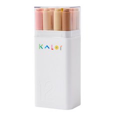 KaCO KALOr 方頭圓頭兩用粗細色彩馬克筆套組 - 睡美人, 1盒, 12色