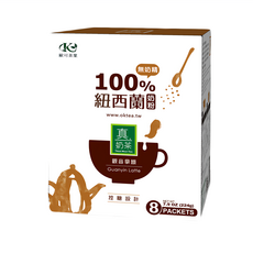 歐可茶葉 控糖系列 觀音拿鐵, 100%紐西蘭奶粉, 無奶精添加, 28g, 8包, 1盒