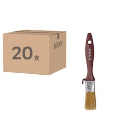 金好刷 301 無痕刷 葫蘆柄 直柄, 20支, 1 inch