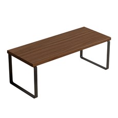 電腦螢幕墊高架 40 x 20 x 16.5 cm, 胡桃木 + 黑架, 1個