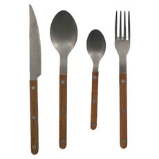 SABRE PARIS Bistrot 復古酒館霧面系列, 22cm 2支 + 24cm + 16cm, 柚木, 1組