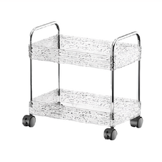 妃妃嚴選 收納手推車 雙層 帶輪