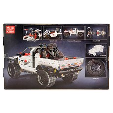 MOULD KING 宇星模王 白艦大攀爬 遙控獵鷹翼門 可開啟引擎蓋 獨立懸掛 強勁4WD, 多色, 1盒