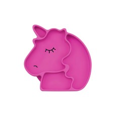 BUMKiNs 矽膠餐盤 獨角獸, 耐熱-40°C~+175°C, 美國設計, 單品, 1個