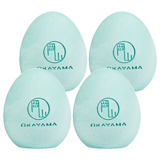 OKAYAMA 岡山 硅藻土吸濕防潮除臭蛋 綠色 居家除濕除臭好幫手, 100g, 4個
