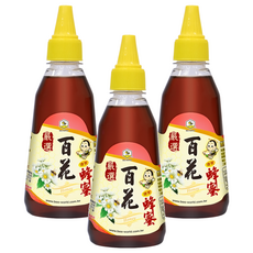 BEE WORLD 蜂蜜世界 百花蜂蜜 嚴選品質保證 完整保留酵素活性與維生素, 350g, 3瓶