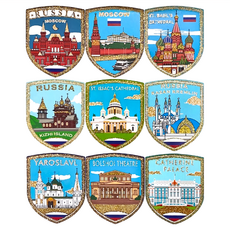 A-ONE 匯旺 俄羅斯旅遊貼紙 Set 9 台灣製, 銀蔥, 1組