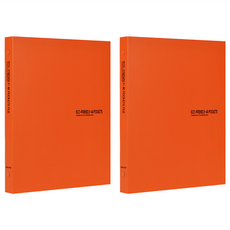 ECO Chungwoon 彩色40頁A4活頁資料夾 Set 2, 橘色, 40個口袋, 2入