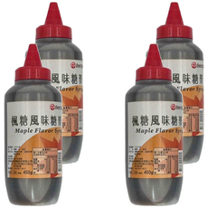 EverStyle 柏泰 楓糖風味糖漿, 450g, 4瓶