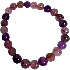 超七水晶手珠, 7mm, 款式隨機, 1條