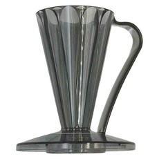 CAFEC DEEP 27 花瓣濾杯, 透黑色, 1個