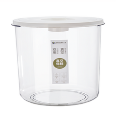 SKY LIFE 手動真空飼料桶 小(23 x 21cm), 6.5L, 白蓋, 1個