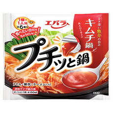 Ebara 荏原 膠囊濃縮火鍋湯底 韓式泡菜味 Set 帶有海鮮類鮮甜與泡菜獨有微酸 入口滑順帶有甘甜與微辣感, 138g, 1袋