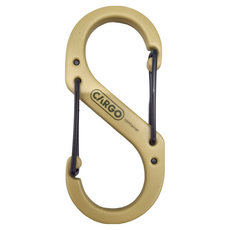 CARGO container S型登山扣(L)沙色, 鋁合金材質，尺寸67x31x4.5mm, 1個