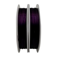 理享家 串珠鋼絲線穿珠線引線0.38mm x 50m 紫色 DIY手工藝品配件, 2個