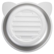 降溫神器鋁製貓盆 小號, 銀色, 1個
