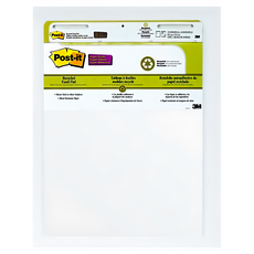 3M Post-it 利貼 自黏大海報綠材質環保系列, 白色, 30張, 1本